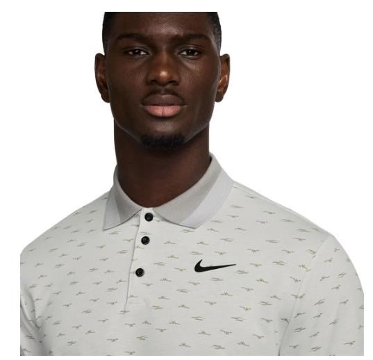 Nike Dri-Fit Tour Micro Print polo de hombre, photon dust