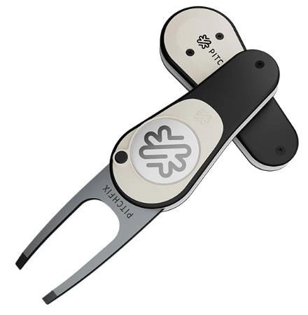Pitchfix Icon marcador de divots, negro