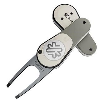 Pitchfix Icon marcador de divots, gun metal
