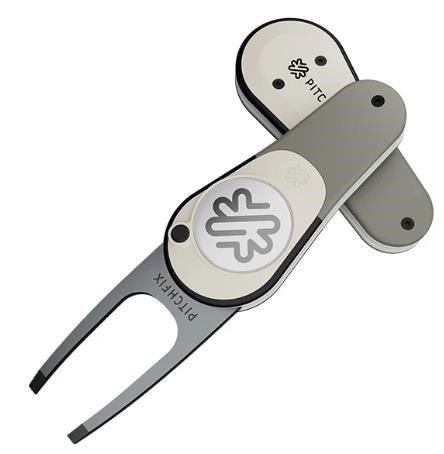 Pitchfix Icon marcador de divots, gun metal