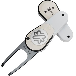 Pitchfix Icon marcador de divots, blanco