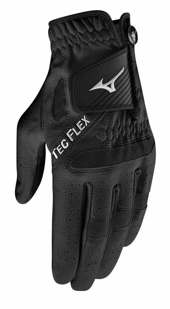 Mizuno TecFlex guante de golf para hombre, negro