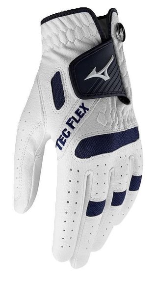 Mizuno TecFlex guante de golf para hombre, blanco