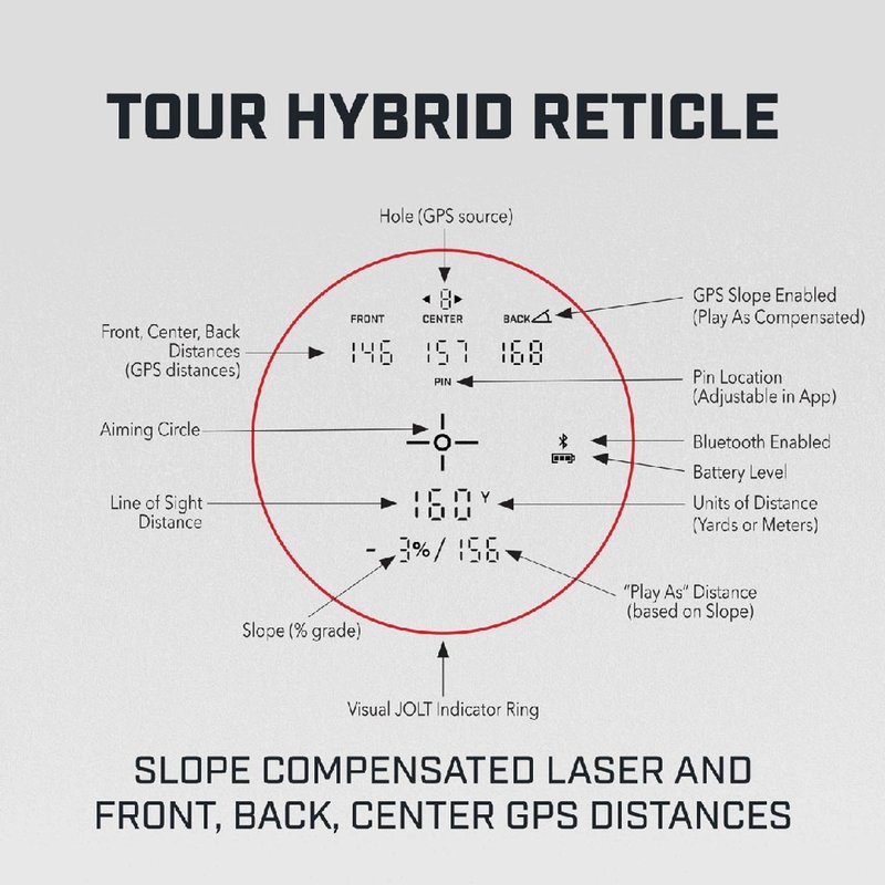 Bushnell Tour Hybrid telémetro láser (Slope)