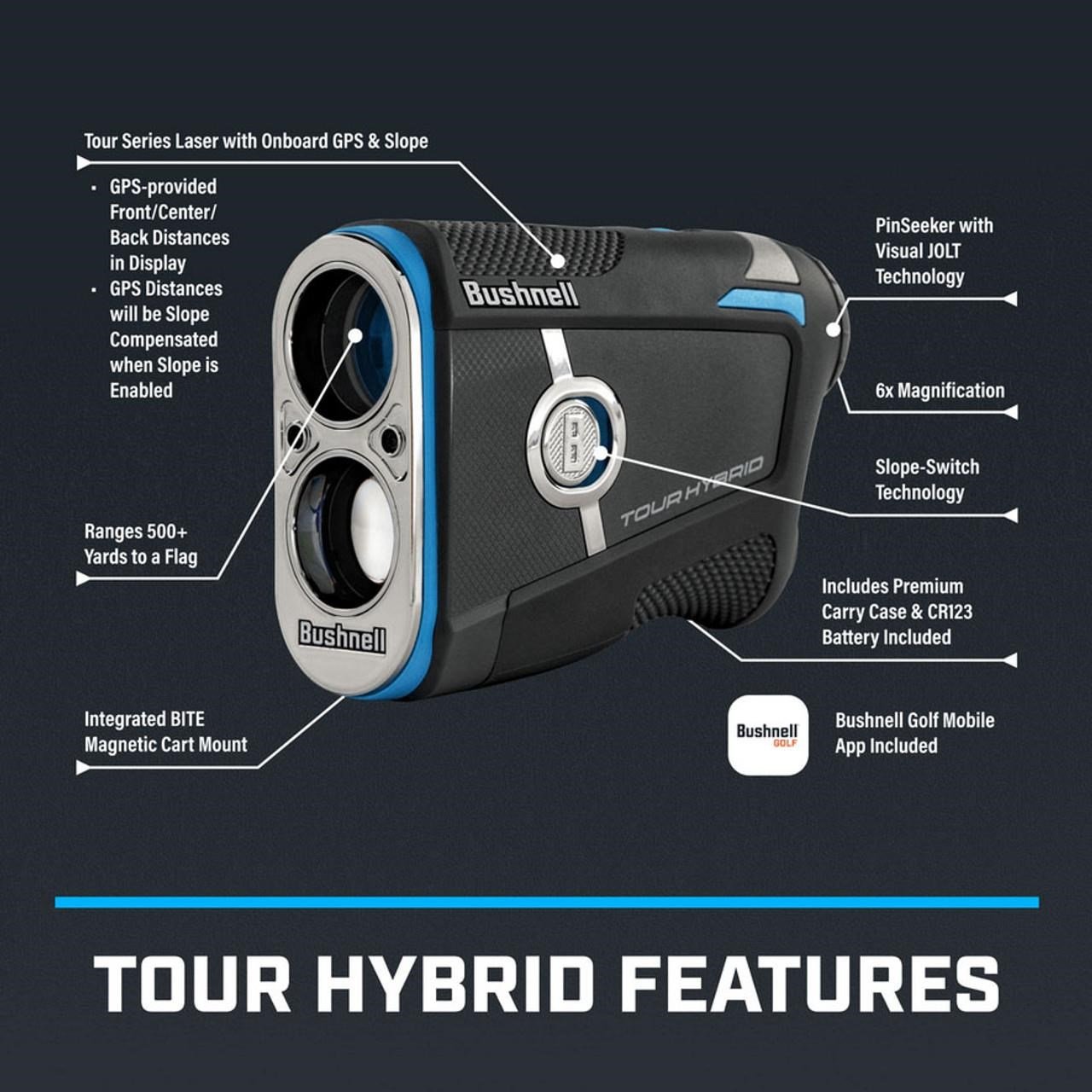 Bushnell Tour Hybrid telémetro láser (Slope)