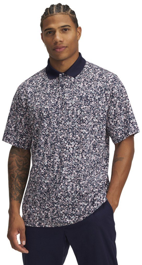 Under Armour Matchplay Printed polo de hombre, azul/floral