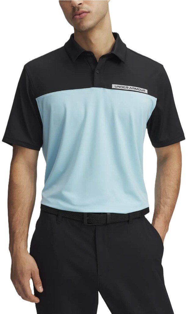 Under Armour T2G Color Block polo de hombre, negro