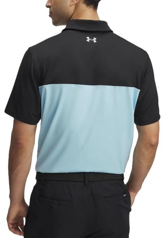 Under Armour T2G Color Block polo de hombre, negro