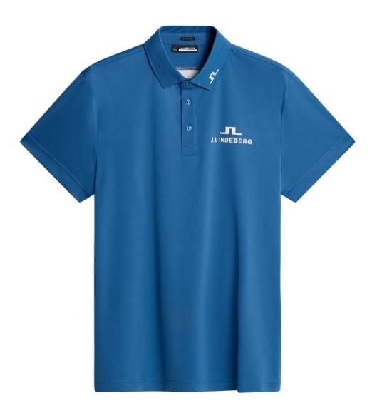 J.Lindeberg KV Tour Golf polo de hombre, azul oscuro