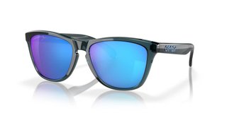 Oakley Frogskins gafas de sol, Prizm Sapphire Polarized Lenses/Crystal Black