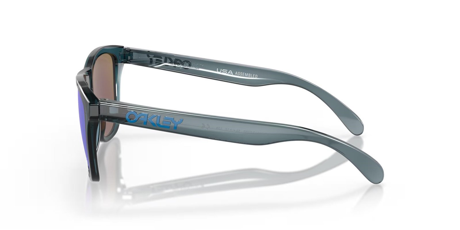 Oakley Frogskins gafas de sol, Prizm Sapphire Polarized Lenses/Crystal Black