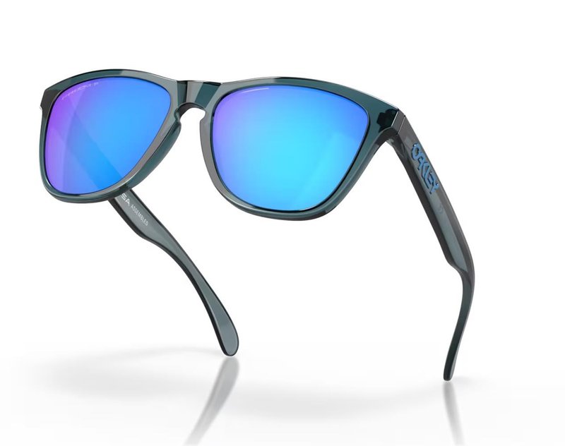 Oakley Frogskins gafas de sol, Prizm Sapphire Polarized Lenses/Crystal Black