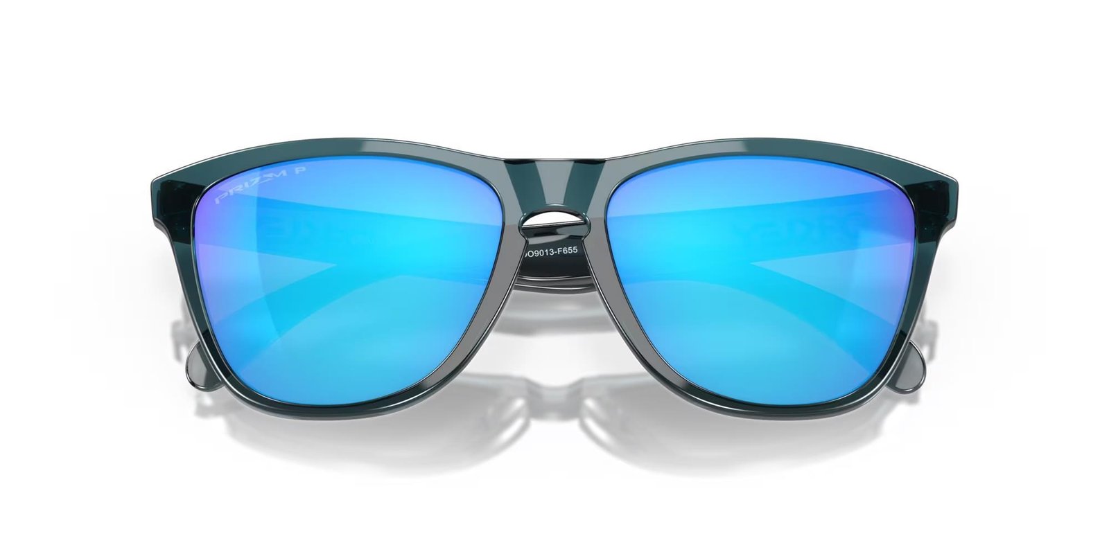 Oakley Frogskins gafas de sol, Prizm Sapphire Polarized Lenses/Crystal Black
