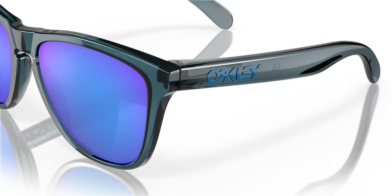 Oakley Frogskins gafas de sol, Prizm Sapphire Polarized Lenses/Crystal Black
