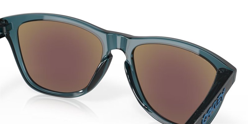 Oakley Frogskins gafas de sol, Prizm Sapphire Polarized Lenses/Crystal Black
