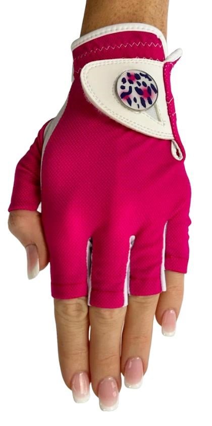 Best of Golf America Half Finger guante de dama, rosa