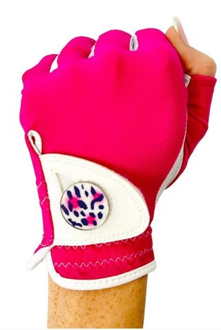 Best of Golf America Half Finger guante de dama, rosa