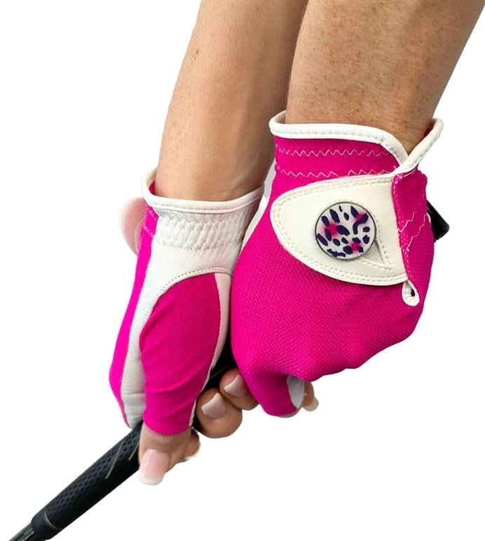 Best of Golf America Half Finger guante de dama, rosa