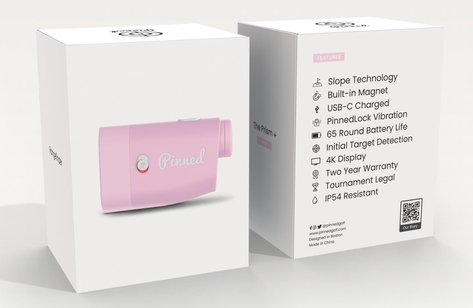 Pinned Prism+ telémetro láser, rosa