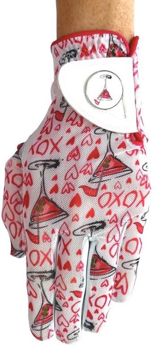 Best of Golf America XOXO guante de mujer, rosa/blanco