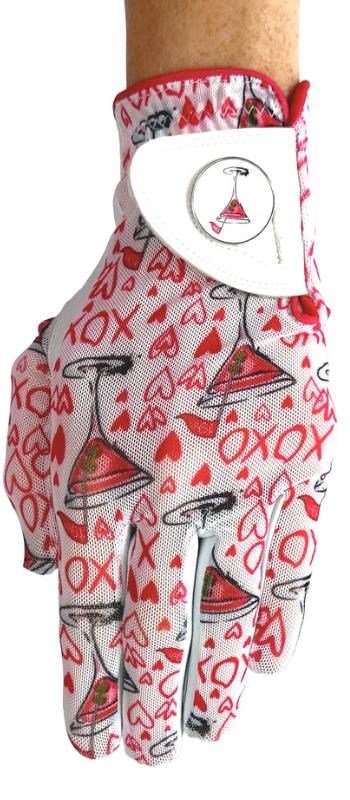 Best of Golf America XOXO guante de mujer, rosa/blanco