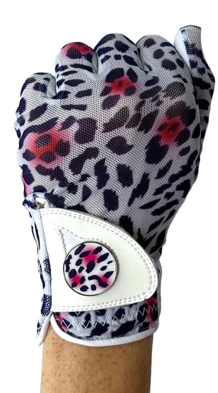 Best of Golf America Ladybird guante de golf para mujer, blanco/rosa