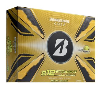 Bridgestone e12 Straight MindSet pelotas de golf, amarillas mate
