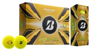 Bridgestone e12 Straight MindSet pelotas de golf, amarillas mate