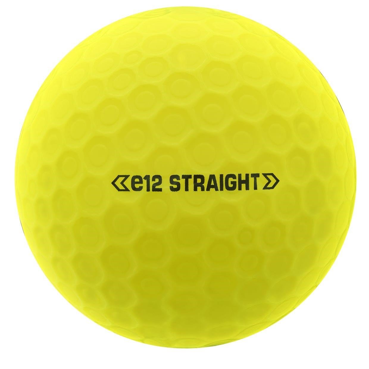 Bridgestone e12 Straight MindSet pelotas de golf, amarillas mate