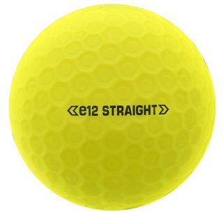 Bridgestone e12 Straight MindSet pelotas de golf, amarillas mate