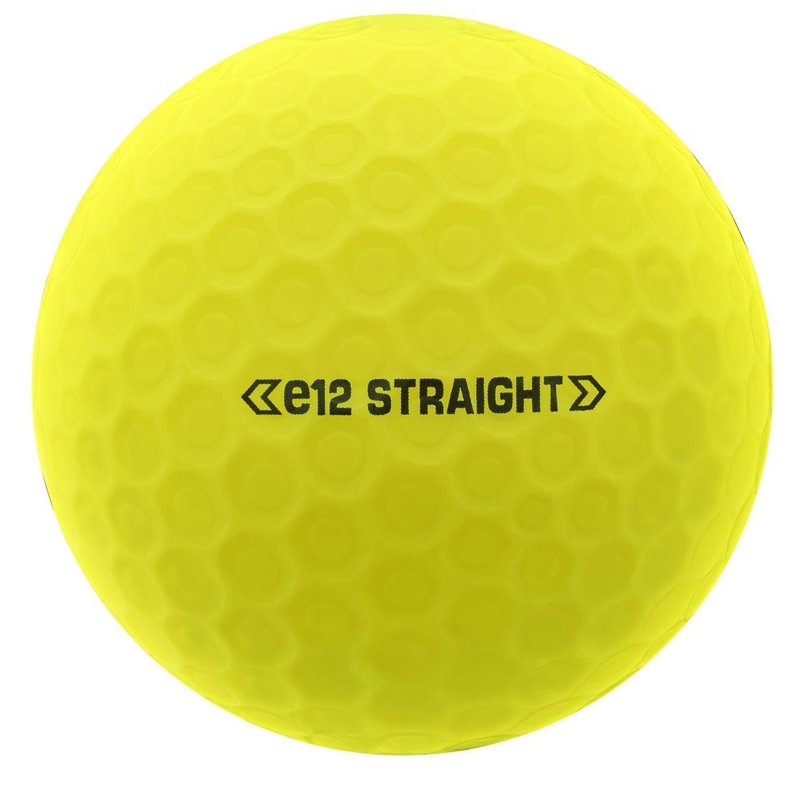 Bridgestone e12 Straight MindSet pelotas de golf, amarillas mate