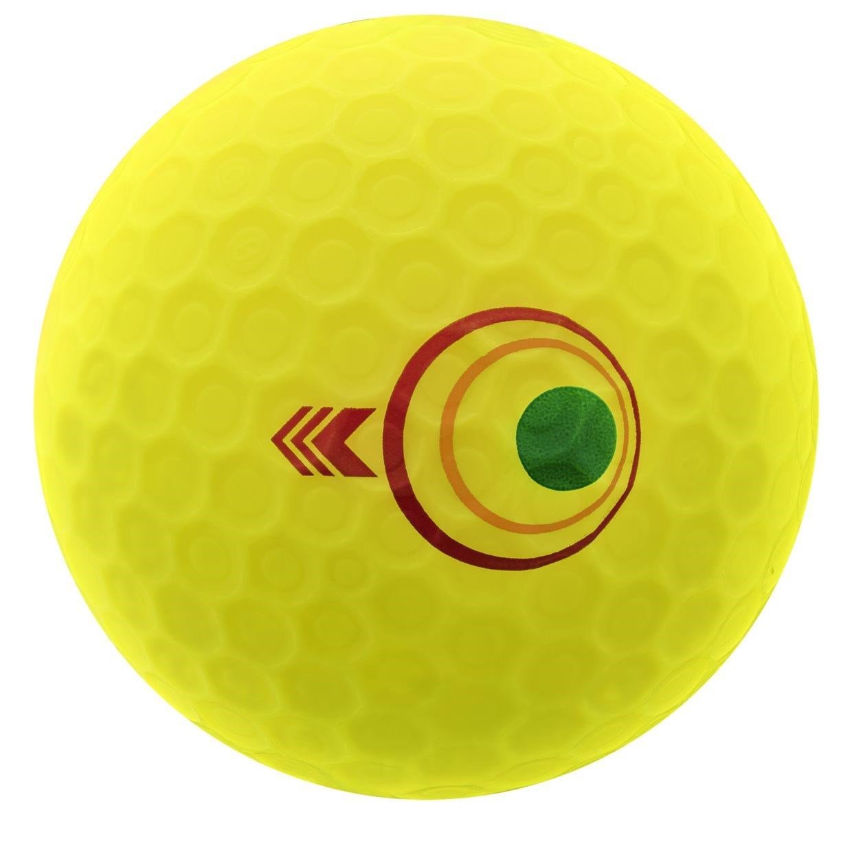 Bridgestone e12 Straight MindSet pelotas de golf, amarillas mate