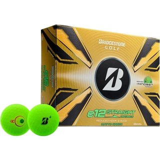 Bridgestone e12 Straight MindSet pelotas de golf, verde mate