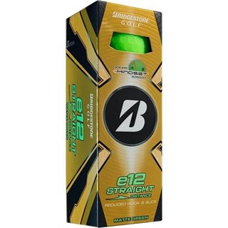 Bridgestone e12 Straight MindSet pelotas de golf, verde mate