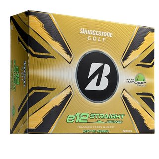 Bridgestone e12 Straight MindSet pelotas de golf, verde mate