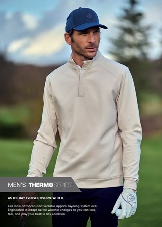 FootJoy ThermoSeries Ottoman Midlayer sudadera de hombre, stone