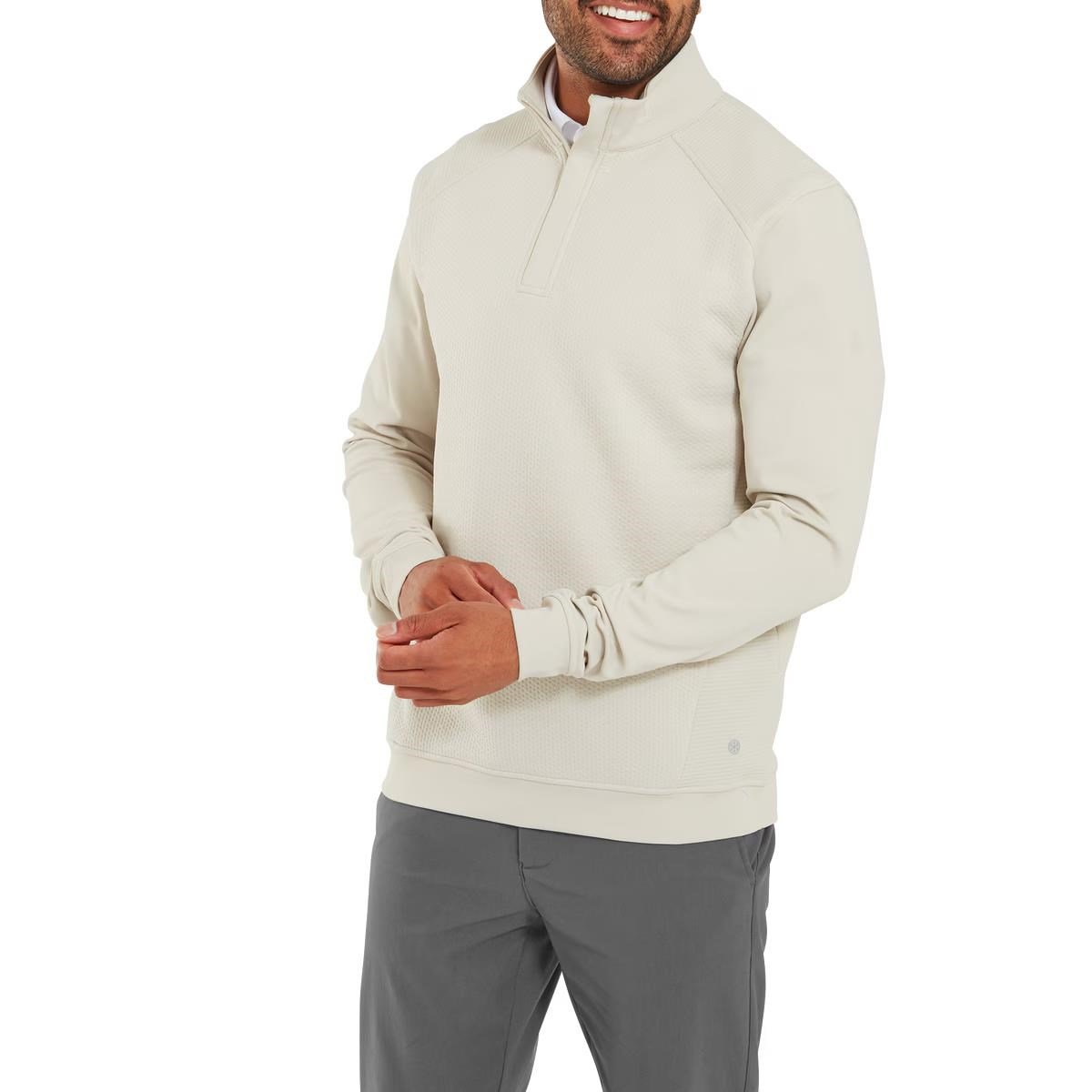 FootJoy ThermoSeries Ottoman Midlayer sudadera de hombre, stone