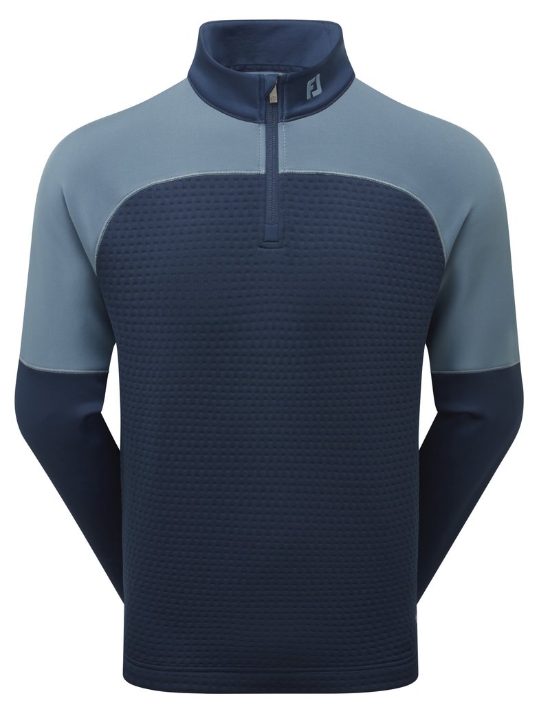 FootJoy ThermoSeries Jacquard Midlayer sudadera de hombre, navy slate