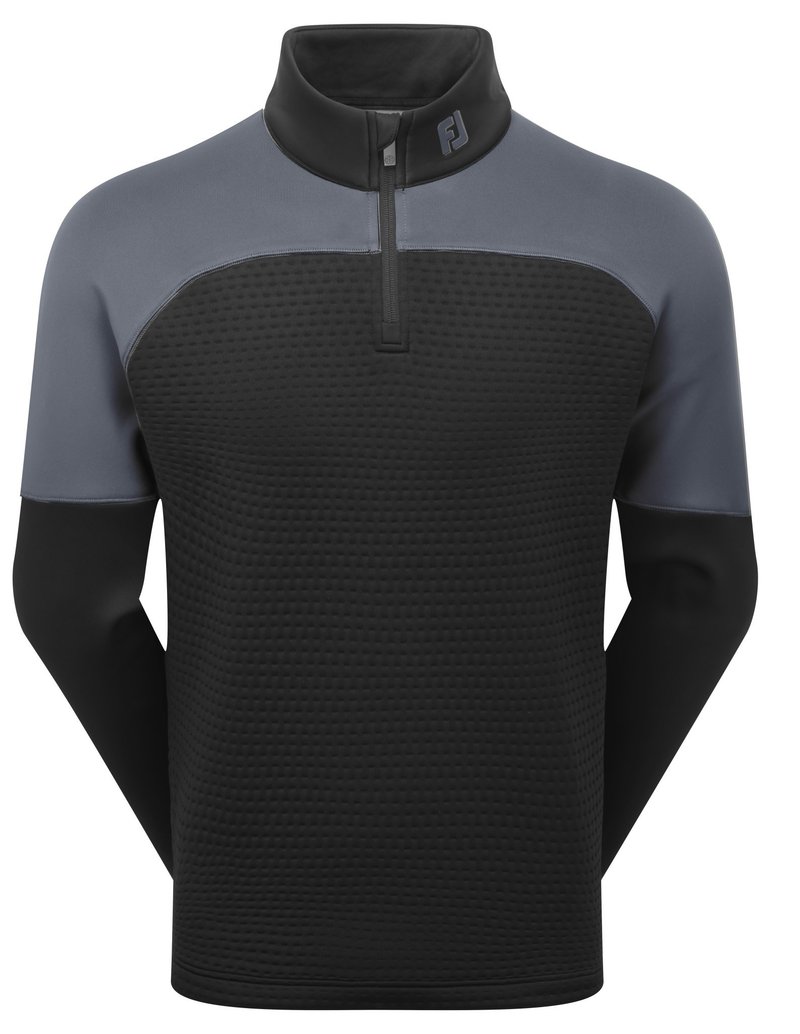 FootJoy ThermoSeries Jacquard Midlayer sudadera de hombre, negro/carbón