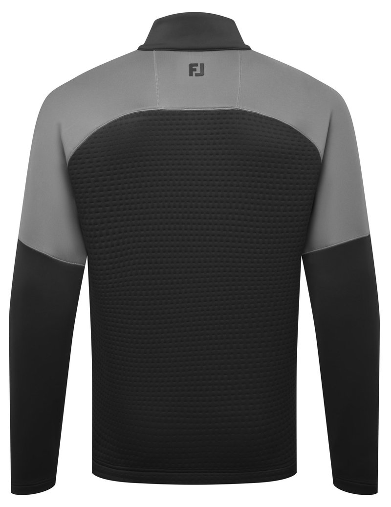 FootJoy ThermoSeries Jacquard Midlayer sudadera de hombre, negro/carbón