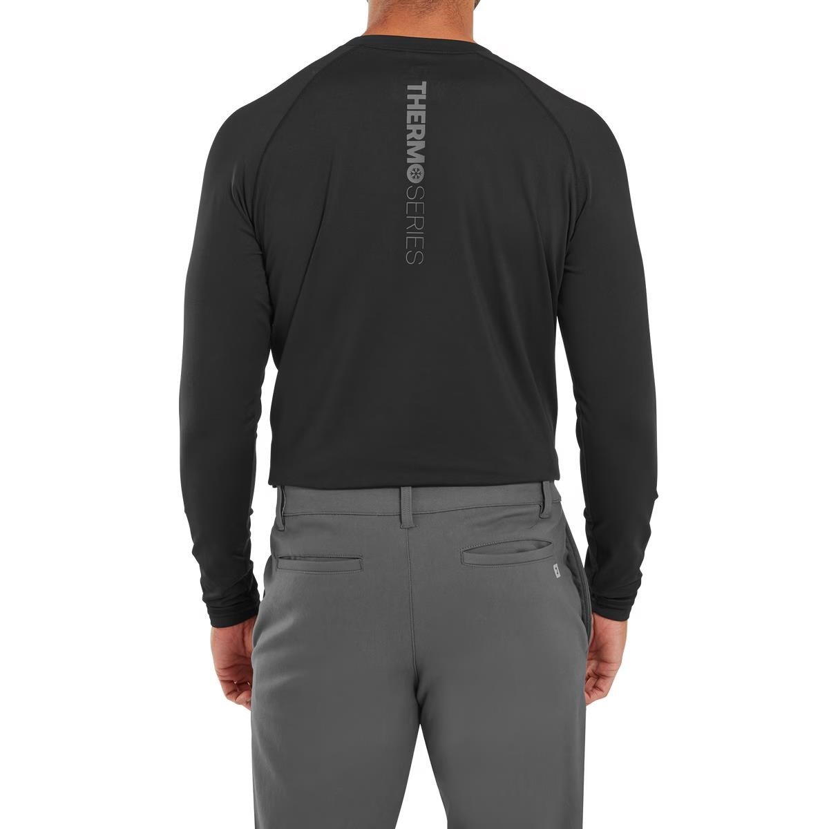 FootJoy ThermoSeries Fleece Baselayer top de hombre, negro