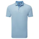 FootJoy Deco Diamond Print polo de hombre, air blue/high tide