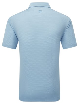 FootJoy Deco Diamond Print polo de hombre, air blue/high tide