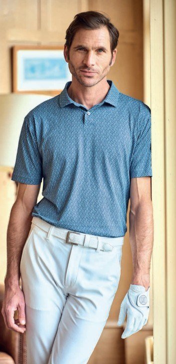 FootJoy MODERNIST GEO polo de hombre, modernist geo/pique