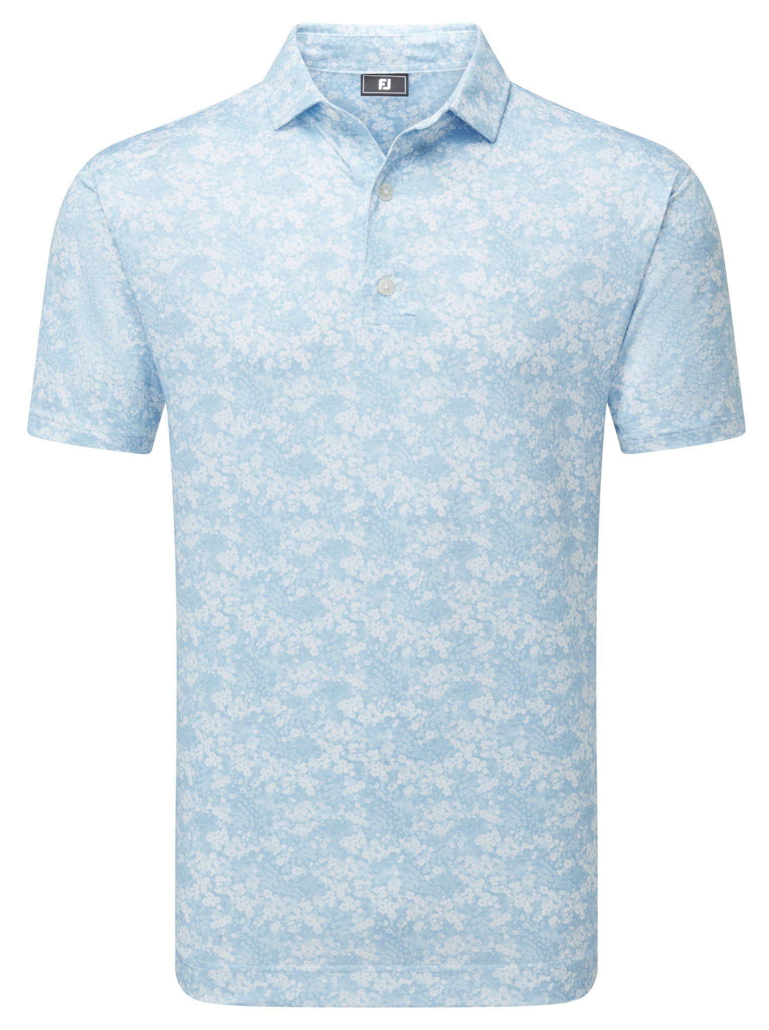 FootJoy GARDEN PRINT polo de hombre, air blue