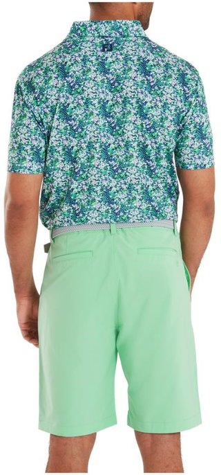 FootJoy Garden Print Lisle polo de hombre, azul marino