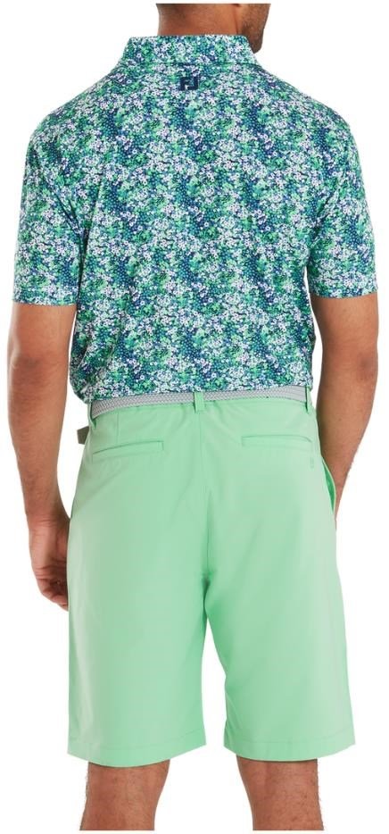 FootJoy Garden Print Lisle polo de hombre, azul marino