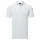 FootJoy BIRD PRINT polo de hombre, blanco/air blue