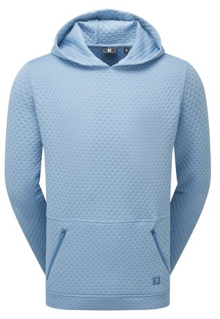 FootJoy Textured Knit Hoodie sudadera con capucha para hombre, air blue