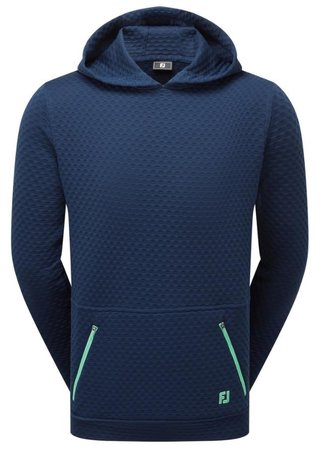 FootJoy Textured Knit Hoodie sudadera con capucha para hombre, navy